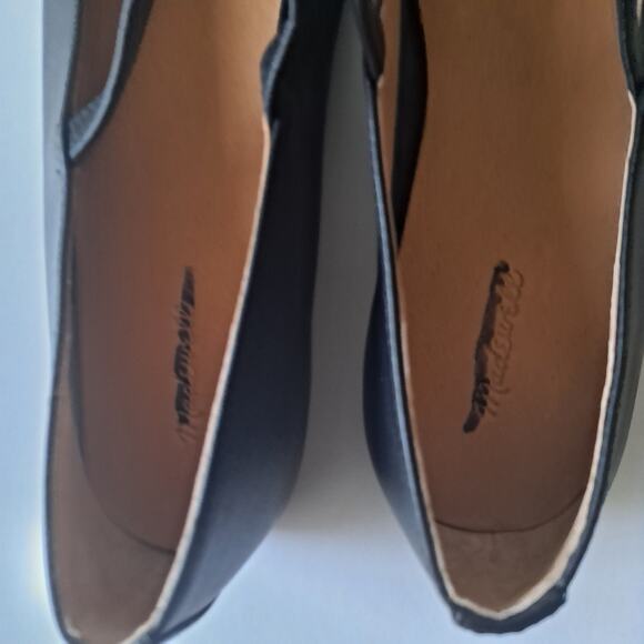 NWOB Madewell Greta Leather Mary Jane Ballet Flat Shoes Black Women's Size 8.5M - Picture 9 of 15